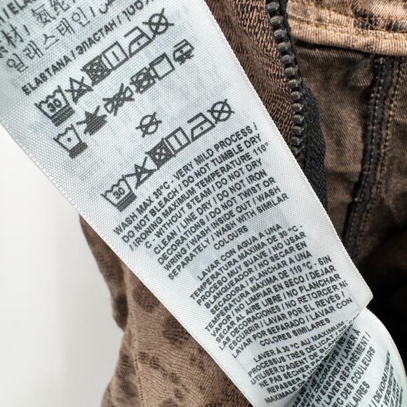 GUESS Bodycon Dress Womens XS Brown Rio Snake Print 40th Anniversary Edition NEW - Picture 9 of 12